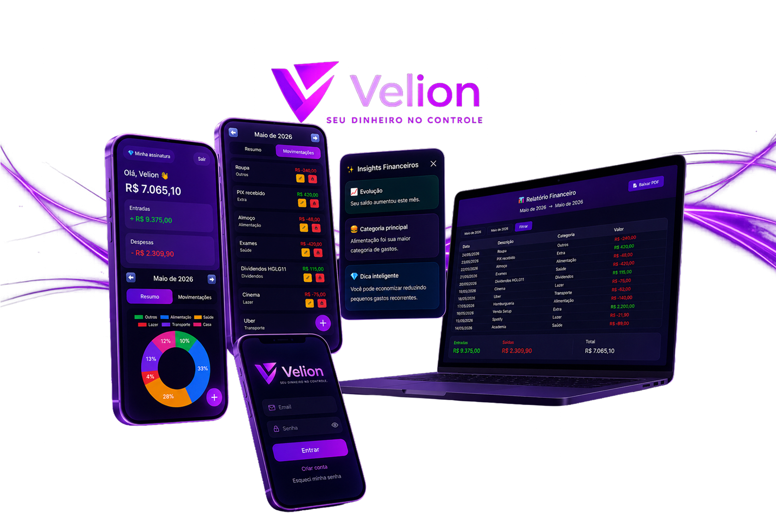 Dashboard do Velion